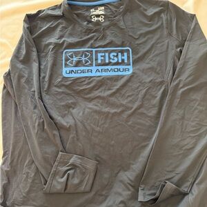 Under Armour Black and Blue Athletic Shirt